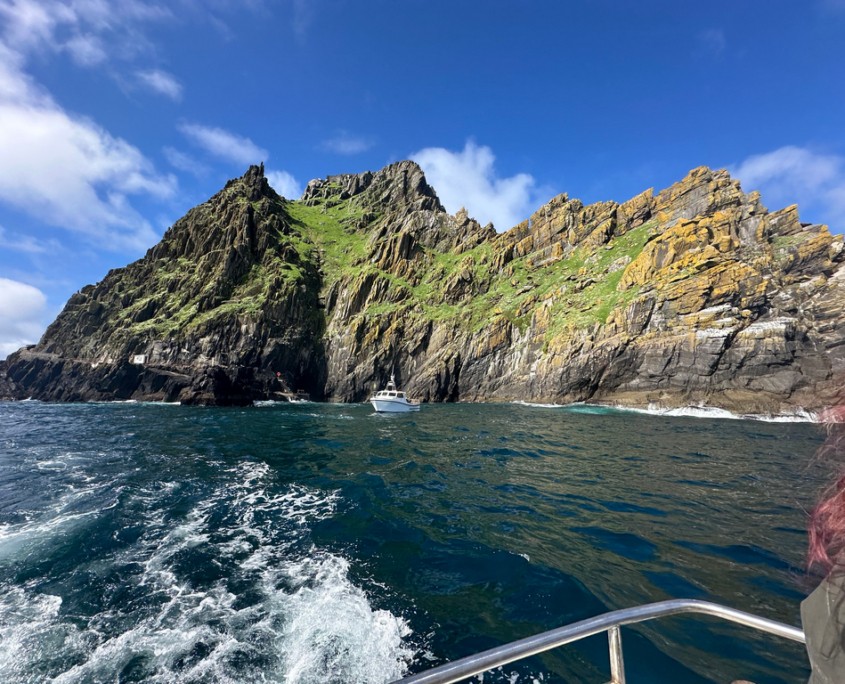 our skellig michael landing boat leaving skellig michael