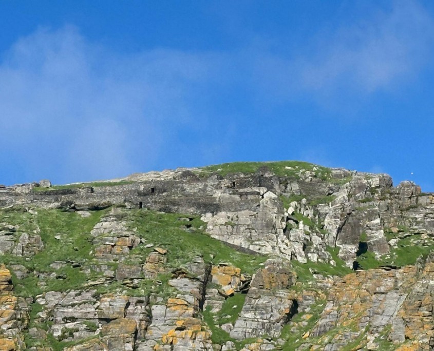 skellig michael monastery view from boat level